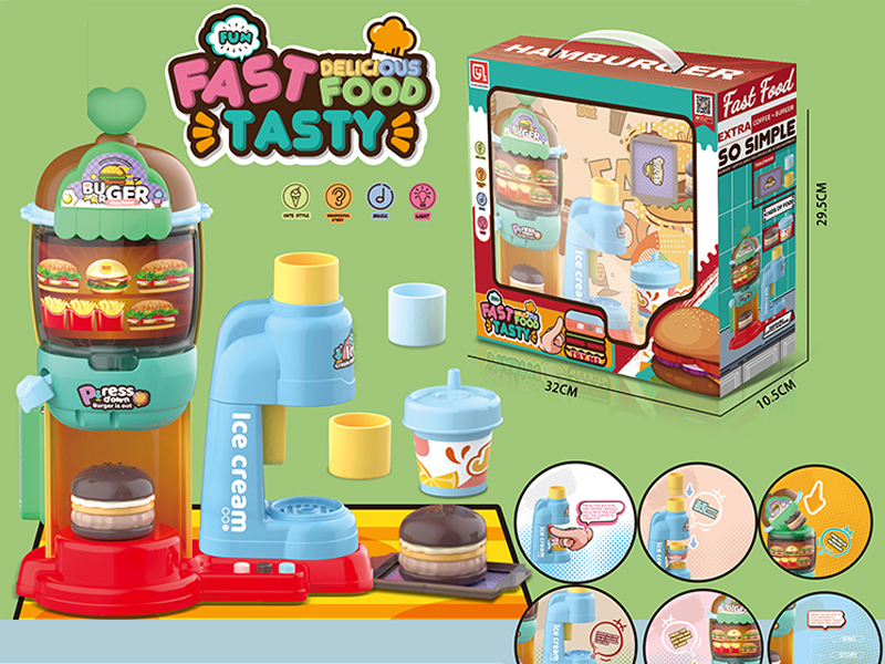 Story Hamburger Machine With Light And Music