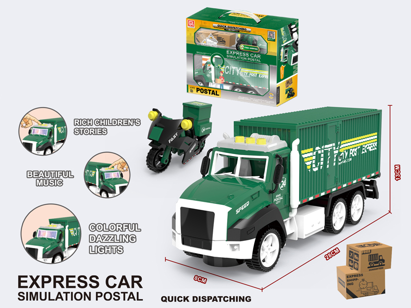 Postal Cart With Lights And Music Stories