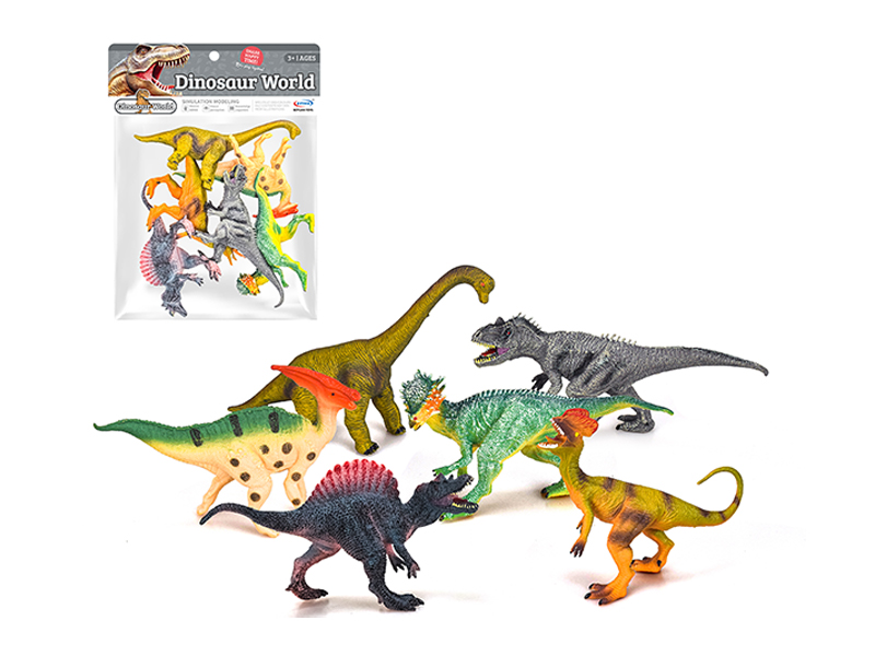 7 Inch Imitation Retro Dinosaur 6Pcs
