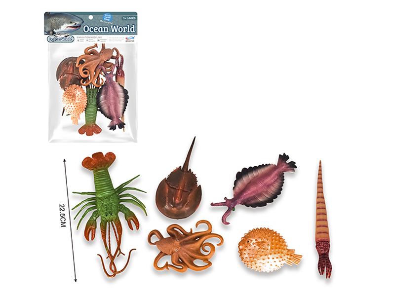 Large Size Marine Animals 6Pcs