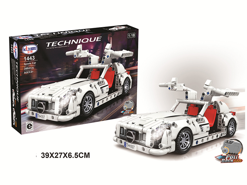 Pull Back Sports Car Building Blocks 399pcs