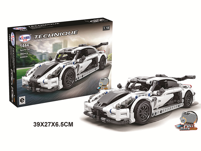 Pull Back Sports Car Building Blocks 392pcs