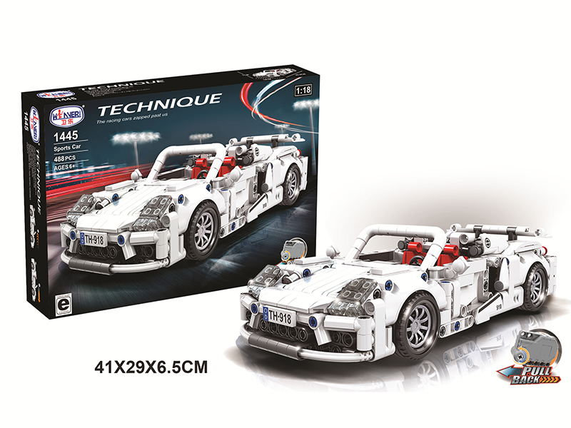 Pull Back Sports Car Building Blocks 488pcs