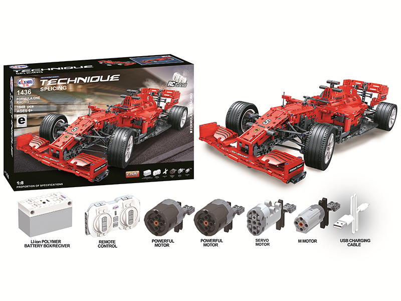 Remote Control Equation Car Building Blocks 1649pcs