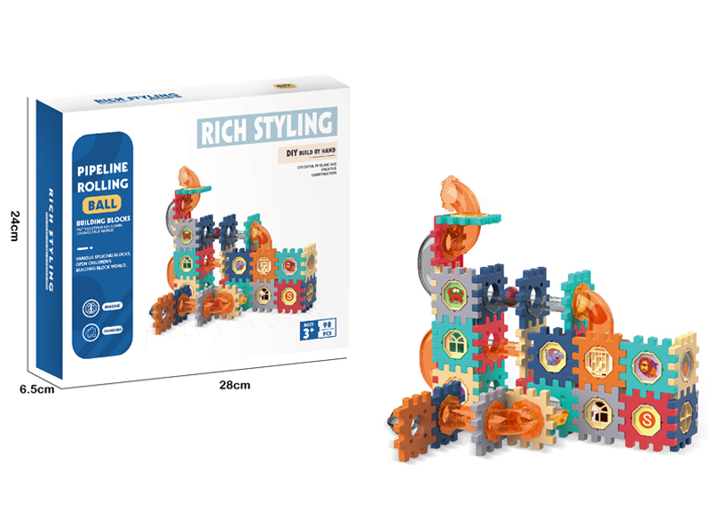 98PCS Ball Track Block