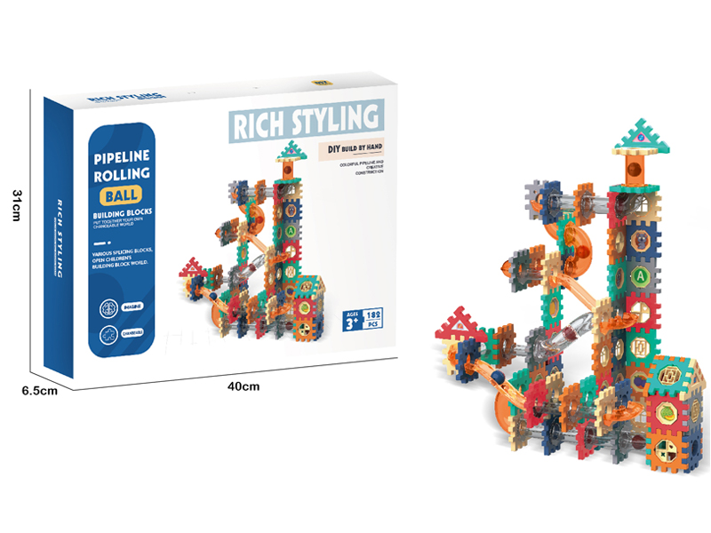 182PCS Ball Track Block