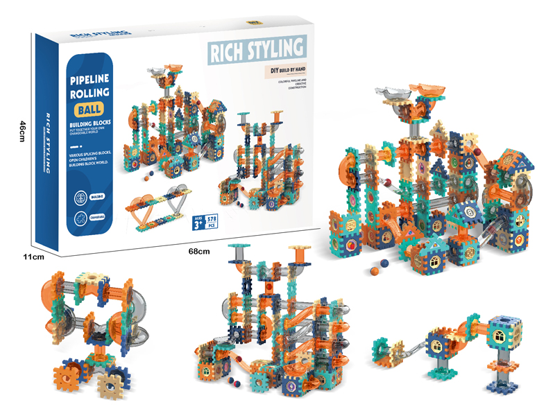 578PCS Ball Track Block