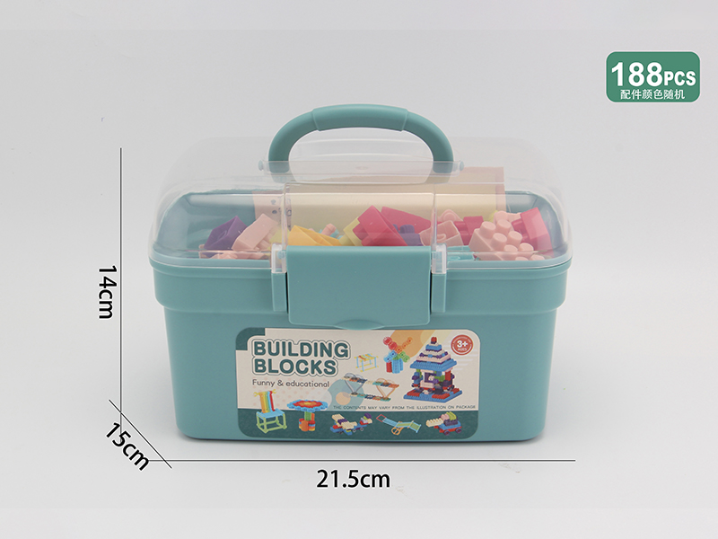 188PCS Morandi Building Block Particles