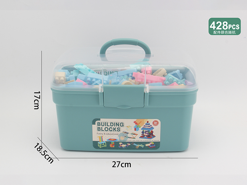 428PCS Macaron Building Block Granules