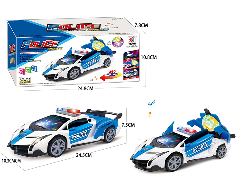 B/O Go And Bump Lamborghini Police Car