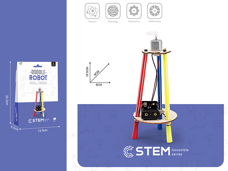 DIY Wooden Assemble - Doodle Robot