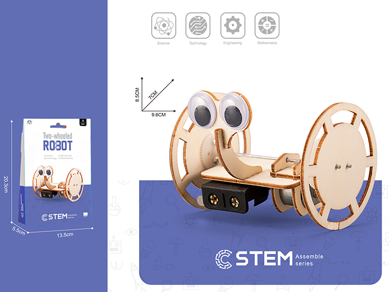 DIY Wooden Assemble - Two-Wheeled Robot