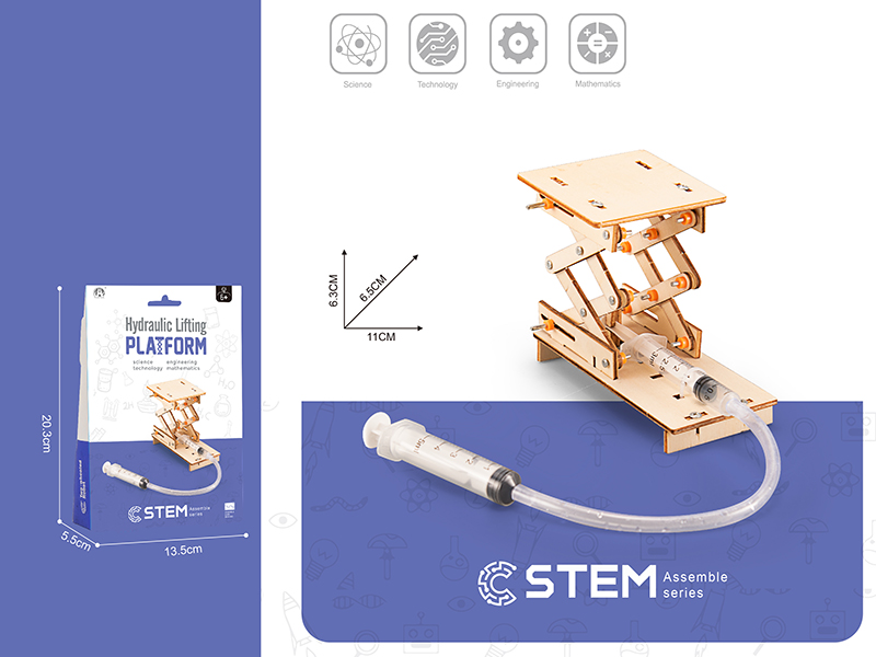 DIY Wooden Assemble - Hydaulic Lift Platform