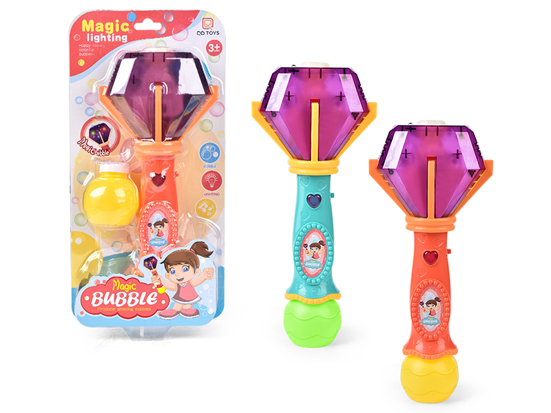 B/O Diamond Bubble Magic Stick With Colorful Lights Amd Music
