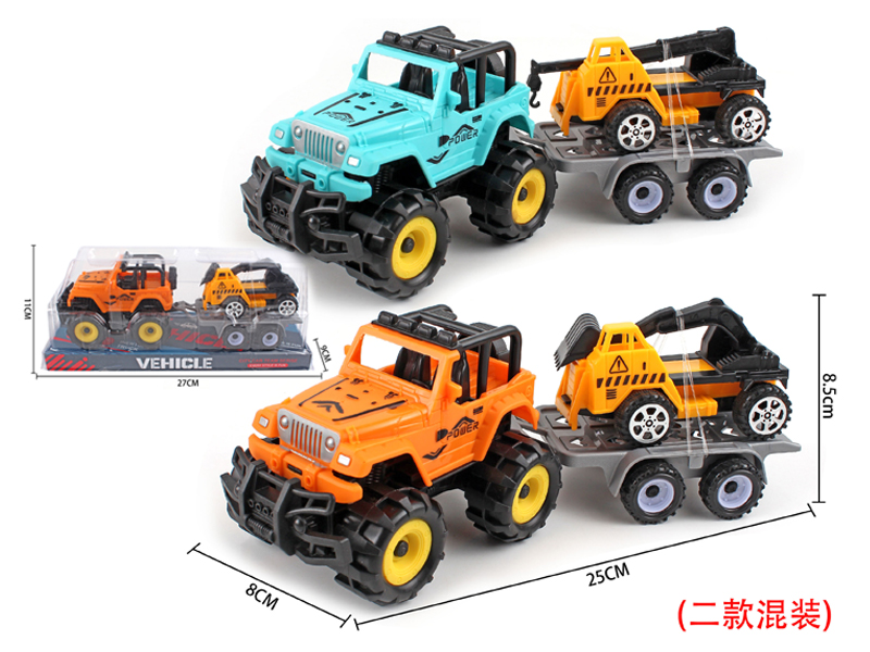 Friction Jeep+Slide Engineering Vehicle