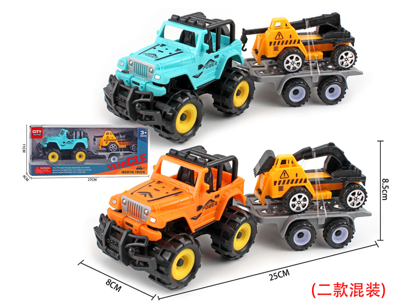 Friction Jeep+Slide Engineering Vehicle