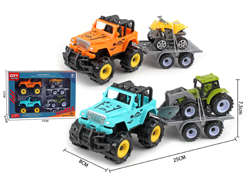 Friction Jeep Set