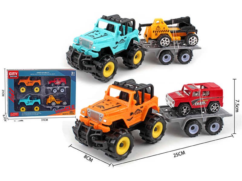Friction Jeep Set