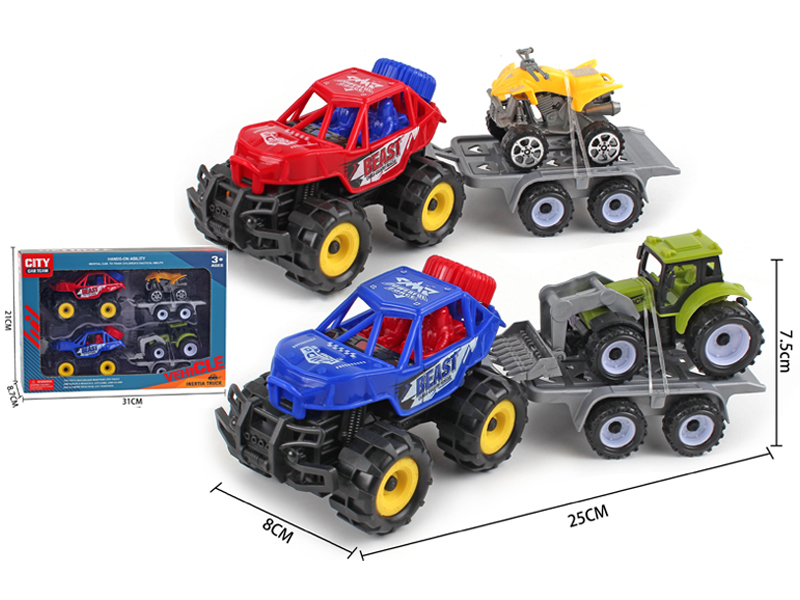 Friction Racing Car Set