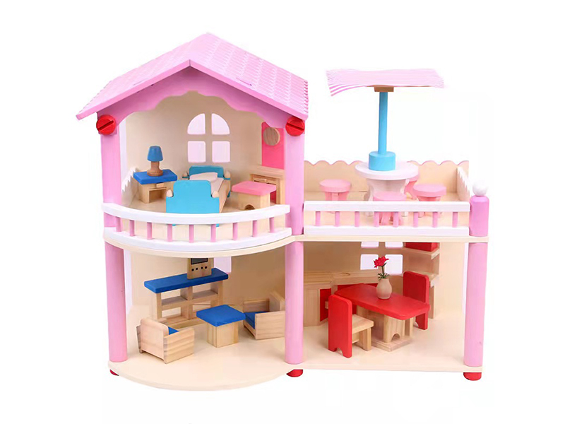 Two Column House Wooden Toys