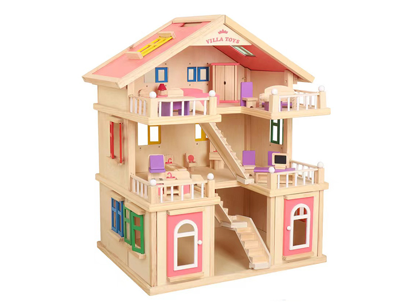 Spanish Solid Wood Villa Wooden Toys