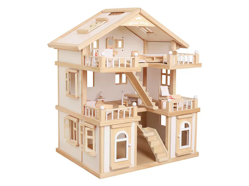 Spanish Solid Wood Villa Wooden Toys