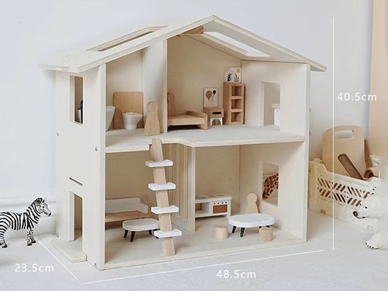 Cream Villa Wooden Toys