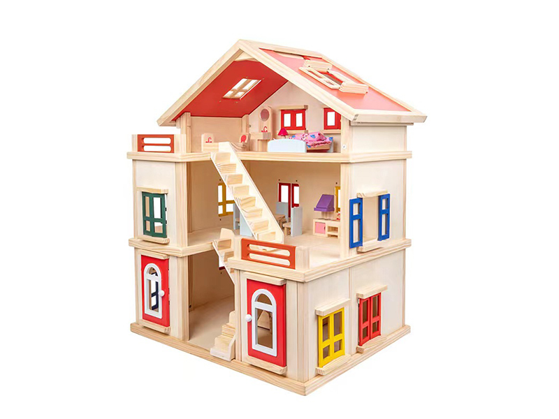 Three Storey Villa Wooden Toys