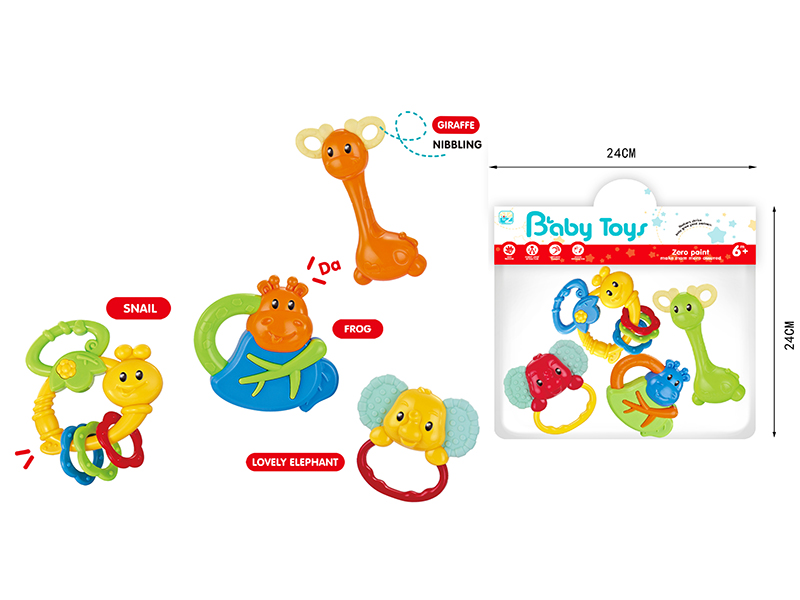 Baby Rattles 4 Pieces Set