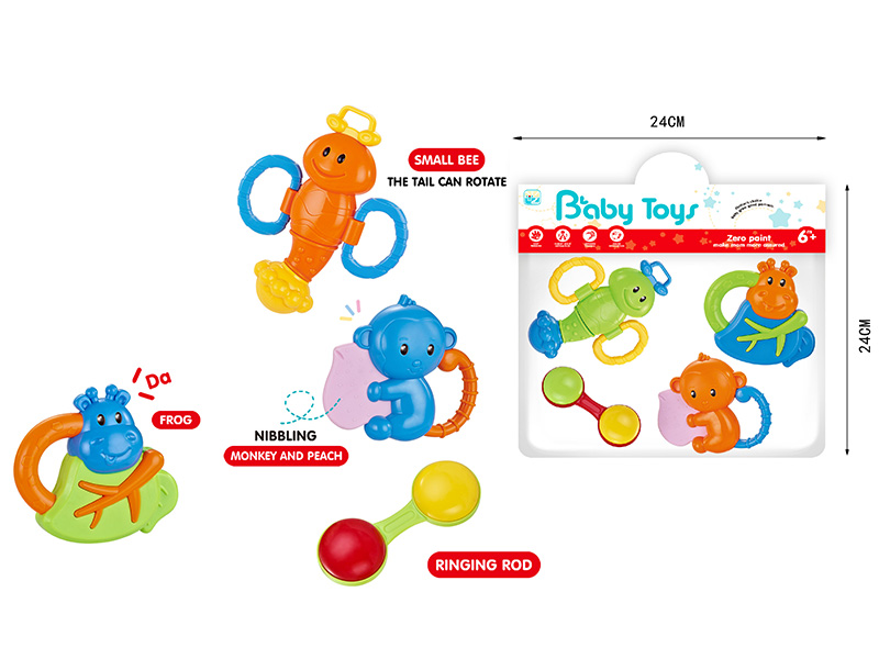 Baby Rattles 4 Pieces Set