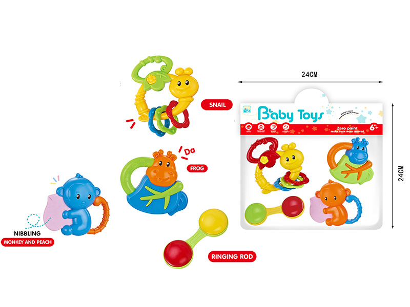 Baby Rattles 4 Pieces Set