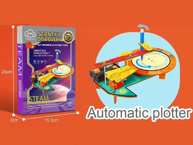 Scientific Discovery DIY Wooden Electric Toys - Automatic Plotter
