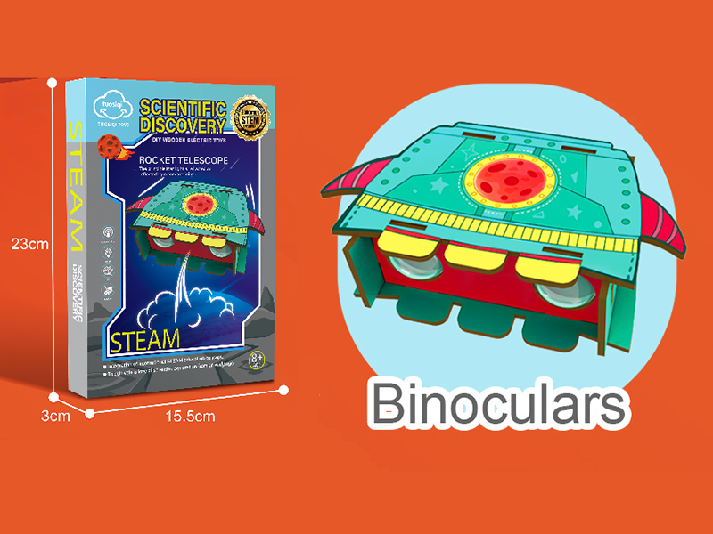 Scientific Discovery DIY Wooden Toys - Binoculars