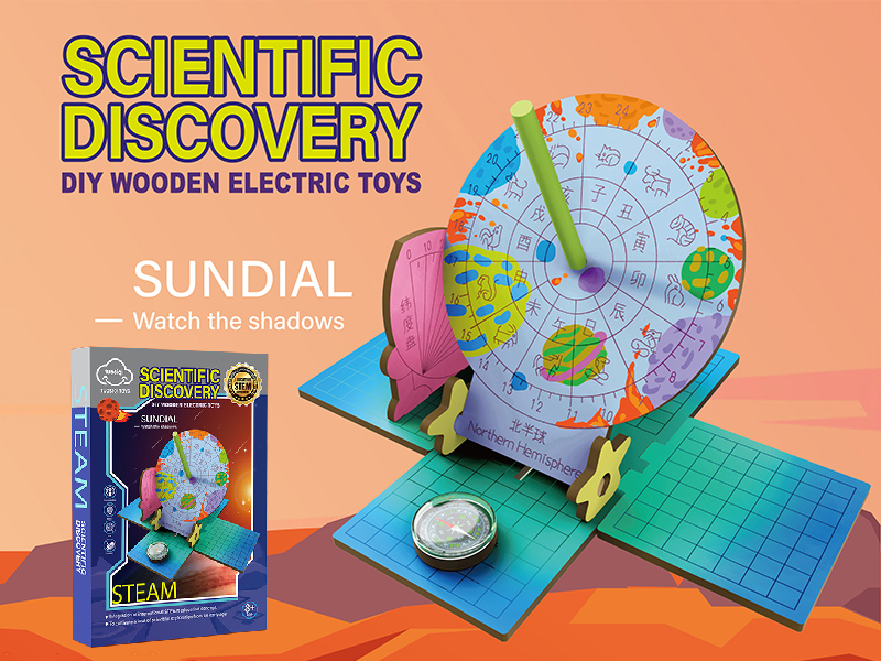 Scientific Discovery DIY Wooden Toys - Sundial