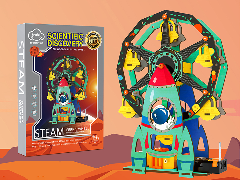 Scientific Discovery DIY Wooden Electric Toys - Ferris Wheel
