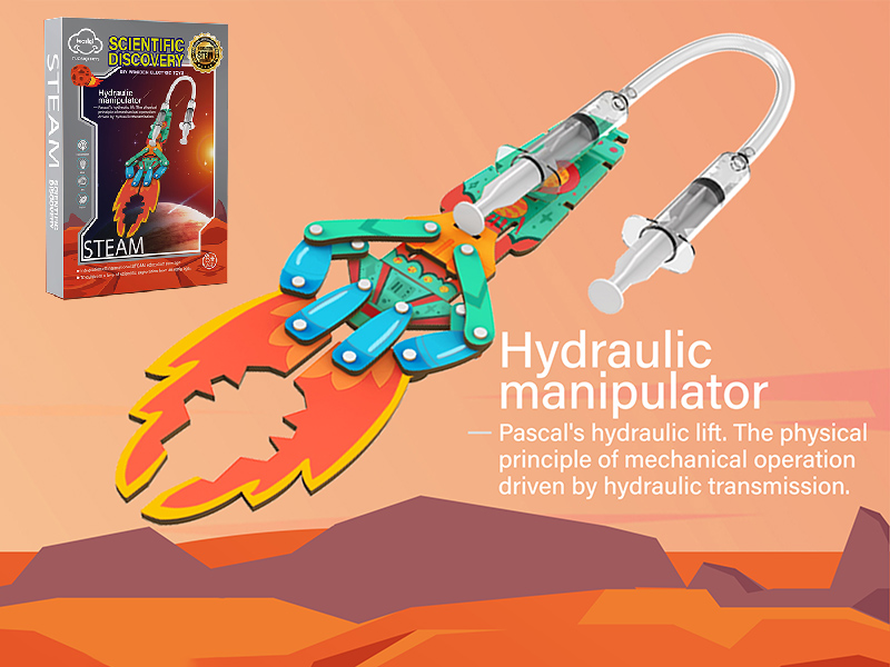 Scientific Discovery DIY Wooden Toys - Hydraulic Manipulator