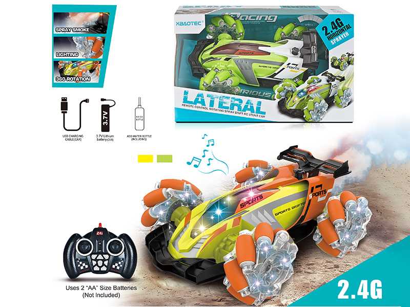 1:16 2.4G Remote Control Drift Car With Music And Light,Spray