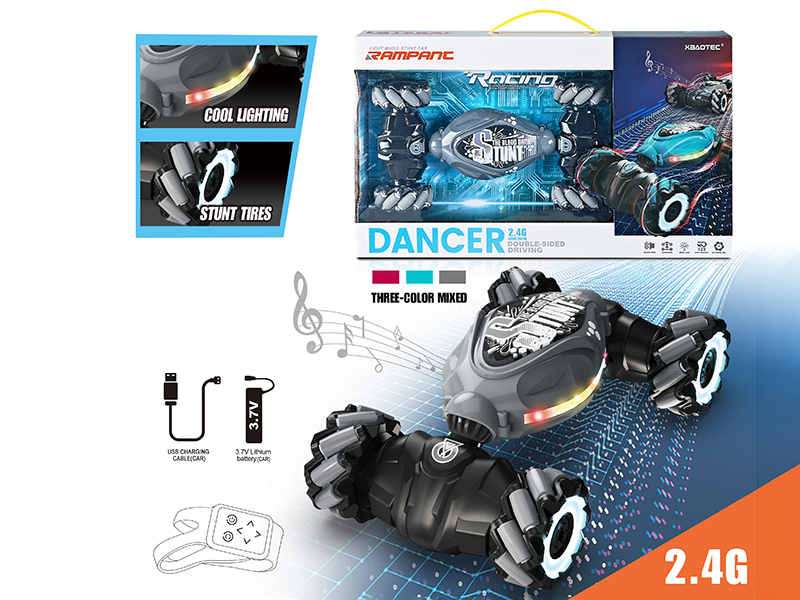 1:16 2.4G Remote Control Stunt Car With Light(Motion Sensing Watch Remote Controller)
