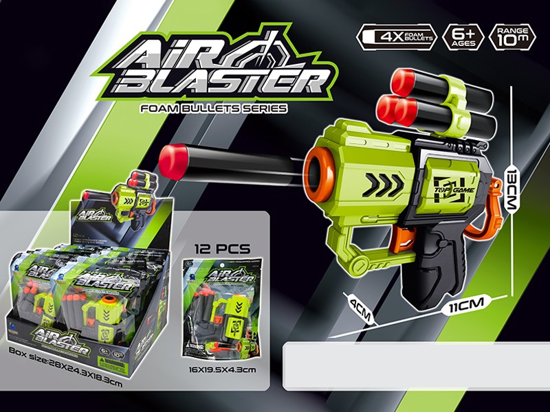 12PCS Manual Mini Soft Bullet Gun