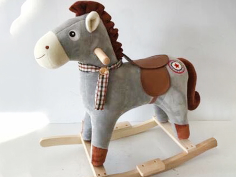 B/O Wooden Rocking Horse With Music