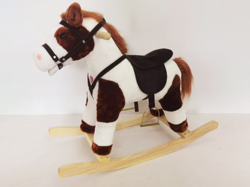 B/O Wooden Rocking Horse With Music