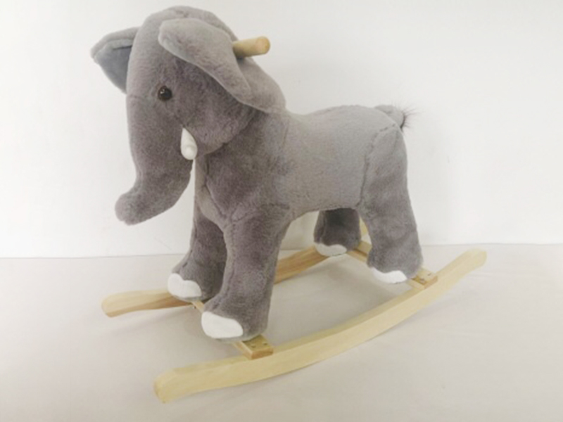 B/O Wooden Rocking Horse Elephant