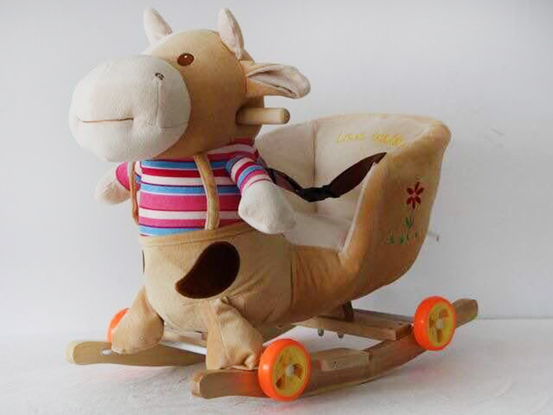 Wooden Music Cattle Rocking Horse