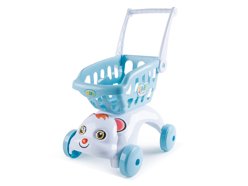 Blue Dog Shopping Cart
