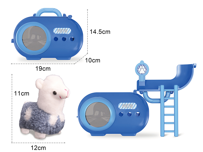Plush Alpaca Pet Cage Set