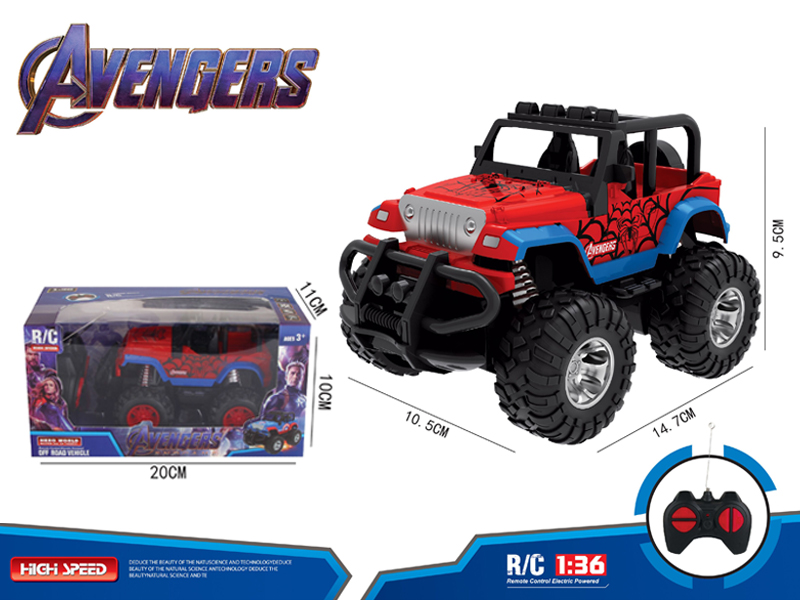 1:36 4Ch R/C Spider Man Suv