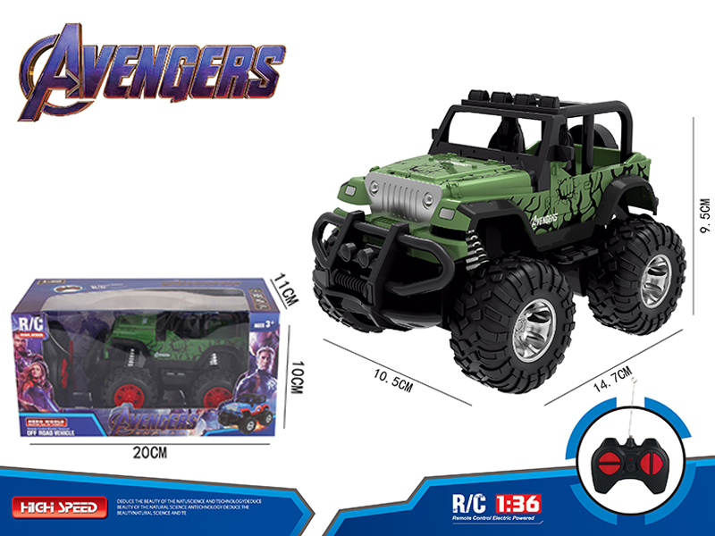 1:36 4Ch R/C Hulk Suv