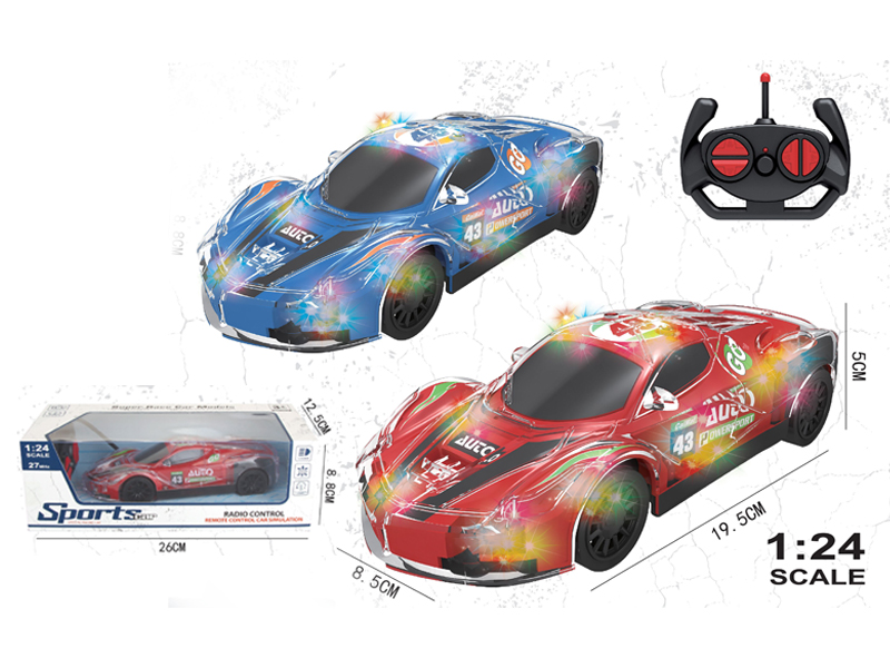 1:24 4Ch R/C 8 Coloured Ferrari