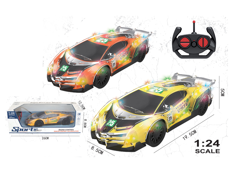 1:24 4Ch R/C 8 Coloured Lamborghini Racing