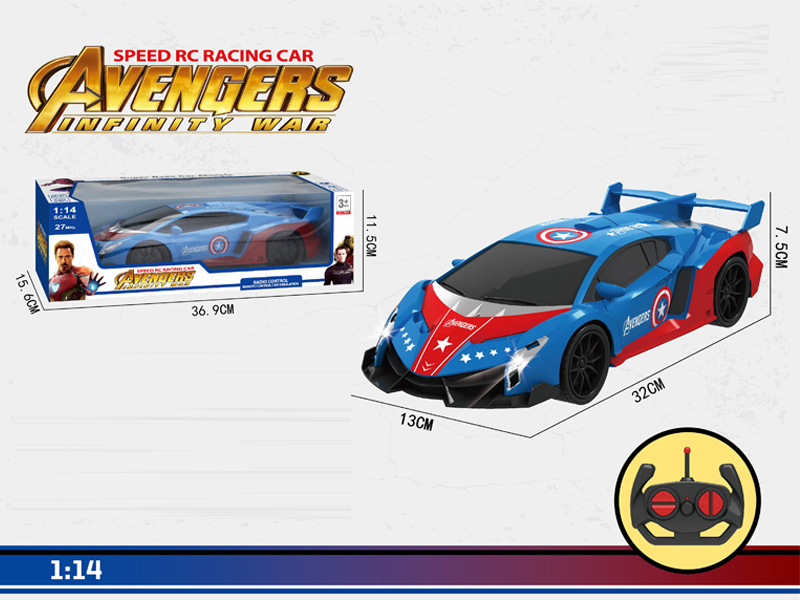 1:14 4Ch R/C Us Captain Racing Car